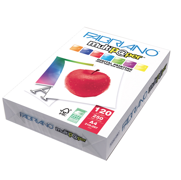 5x CARTA MULTIPAPER A4 120GR 250FG FABRIANO