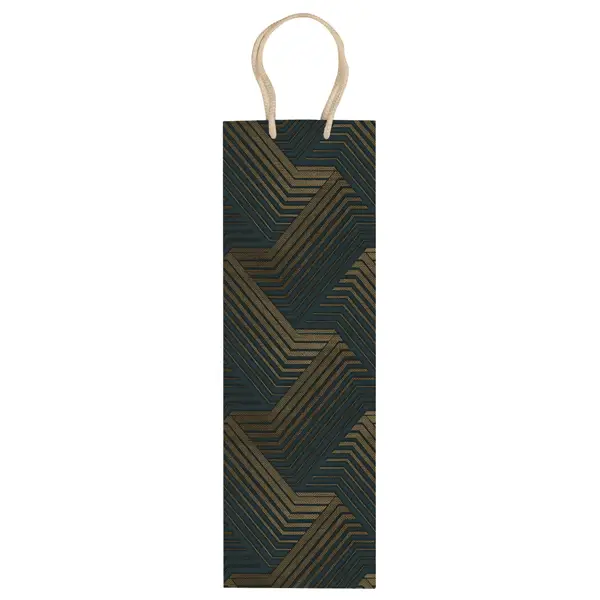 10x Shopper portabottiglie fantasia 37x12x9cm Sadoch