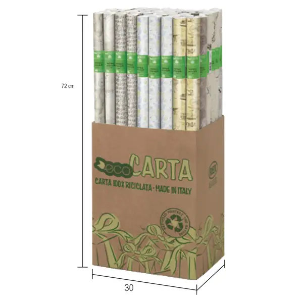 50x Rotolo ecocarta Fiori di Campo 70X200cm Rex Sadoch