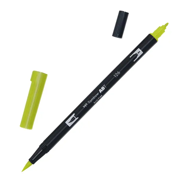 6x Pennarello Tombow ABT Dual Brush 126 light olive