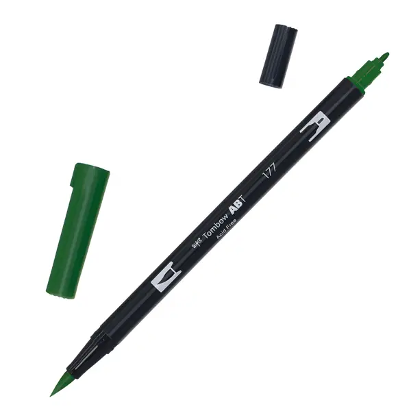 6x Pennarello Tombow ABT Dual Brush 177 dark jade