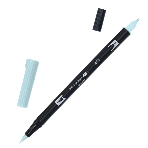 6x Pennarello Tombow ABT Dual Brush 451 sky blue