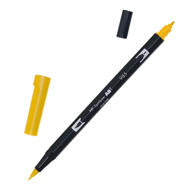 6x Pennarello Tombow ABT Dual Brush 985 chrome yellow