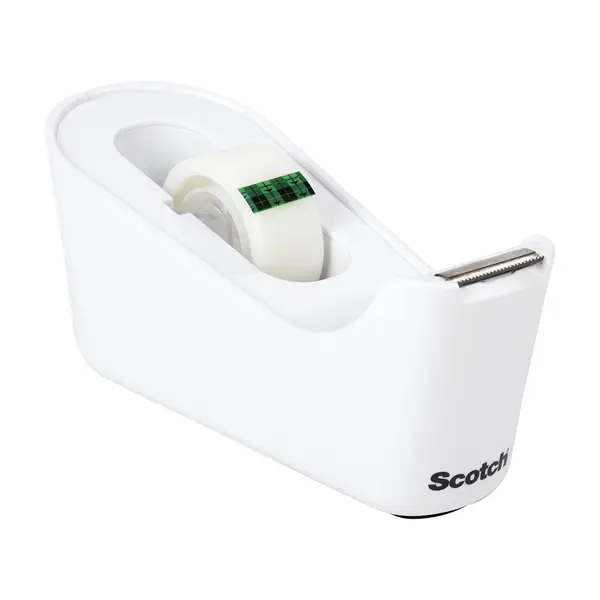 1x Dispenser da Tavolo C18  bianco+ 1 rotolo di nastro adesivo ScotchR Magic19x33
