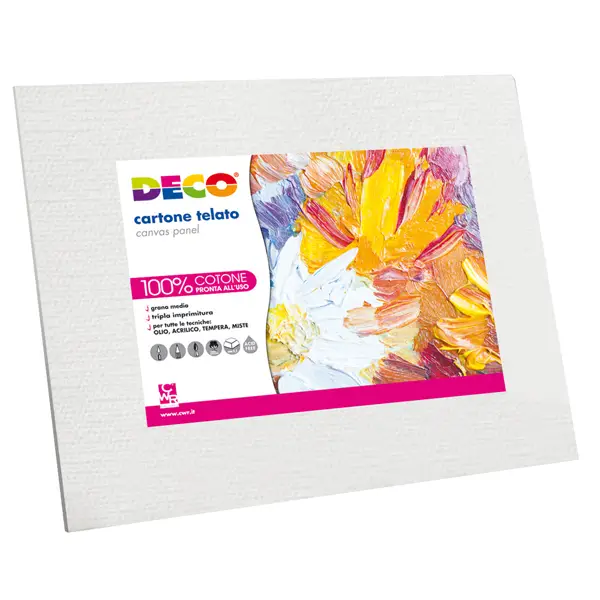 1x Cartone telato 25x35cm Deco