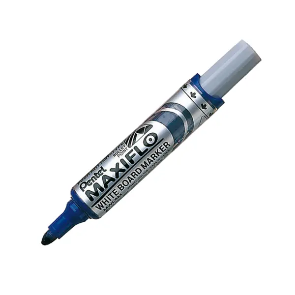 12x Marcatore per lavagne punta conica 6mm blu MaxiFlo Pentel