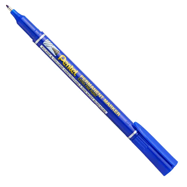 12x Marcatore permanente NF 450 blu punta extra-fine AmiKo Pentel