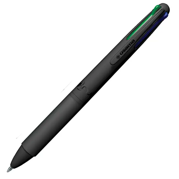 12x Penna sfera 4 colori 4 Multi 1.0mm Urban all black OSAMA