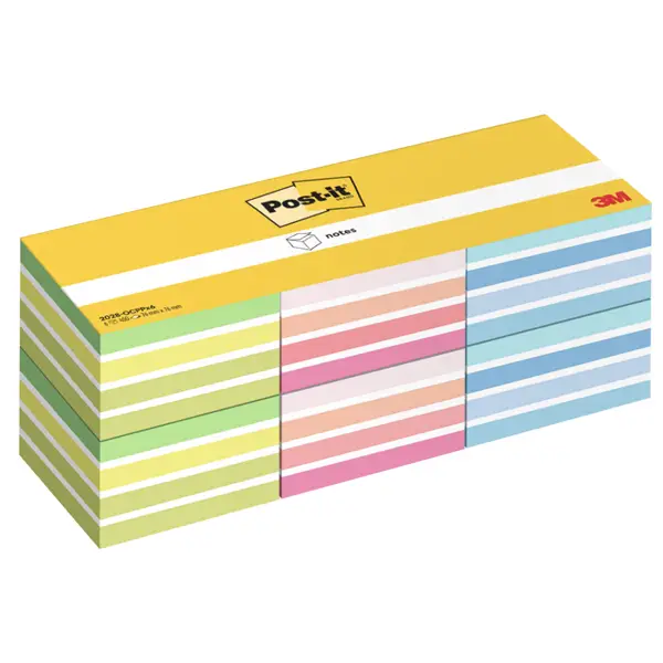 1x Cf 6pz cubo 450fg. Post-itR Notes 76x76mm 2028-0CPPX6 colori ass. neon/pastello