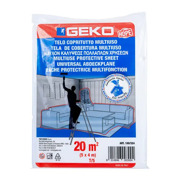1x Telo HD copritutto multiuso 20mq 95/105gr Geko