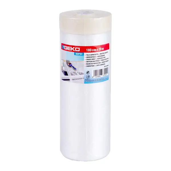 1x Bobinetta nastro adesivo in carta e telo HD 180mmx20mt Geko