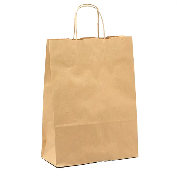 1x 25 SHOPPERS CARTA BIOKRAFT 14x9x20 CM NEUTRO CORDINO AVANA