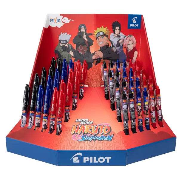 1x Expo 96pz Frixion Ball e Clicker Naruto ed. limitata colori assortiti Pilot