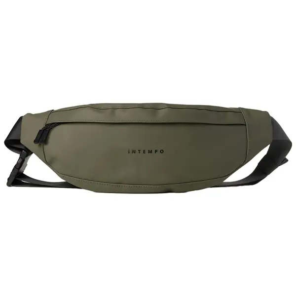 1x Marsupio Drop gomma antipioggia dim. 37x14x5cm verde InTempo