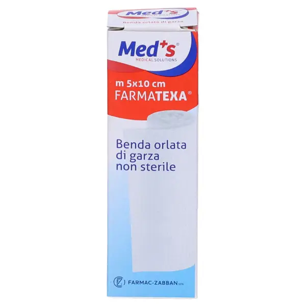 1x Scatola 12 bende di garza orlata 10cm x 5mt