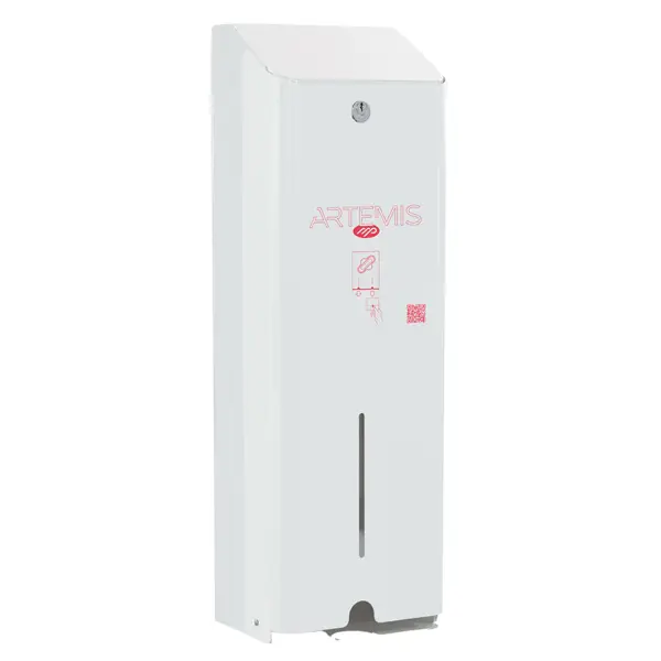 1x Dispenser per assorbenti Artemis 1 colonna metallo verniciato bianco Mar Plast