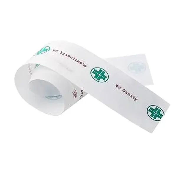 1x Conf 1000 Strisce garanzia per WC carta bianco/verde Leone