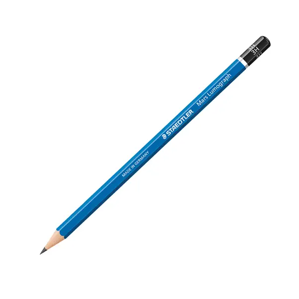 12x Matita grafite Mars Lumograph 100-3H Staedtler