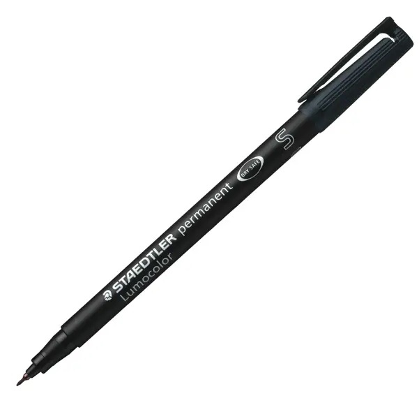 10x PENNARELLO LUMOCOLOR PERMANENT 313 SF 0.4MM NERO