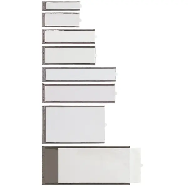 1x 6 PORTAETICHETTE ADESIVE IES B3 24X124MM SEI