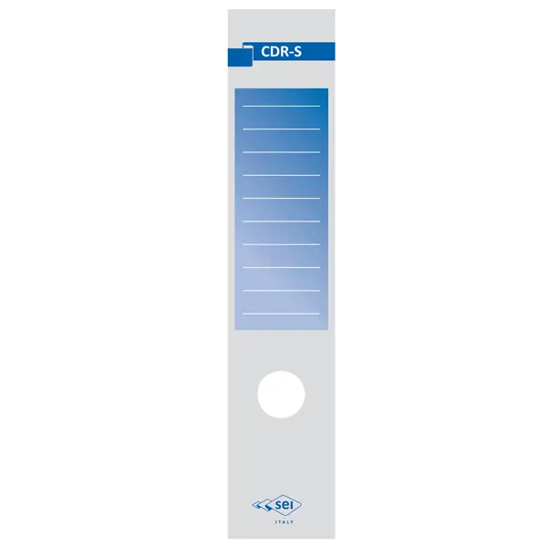 1x Busta 10 copridorso CDR-S carta adesiva blu 7x34,5cm SEI ROTA