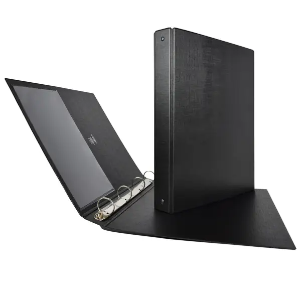 1x Raccoglitore STELVIO 25 A4 4R nero 22x30cm SEI ROTA