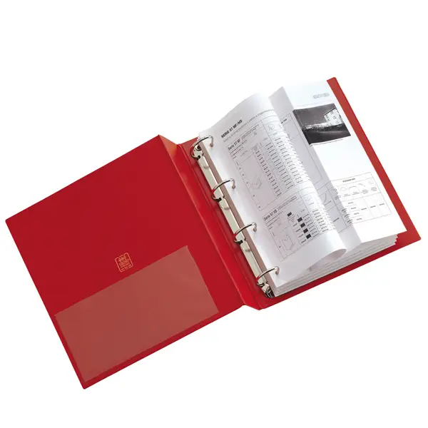 1x Raccoglitore STELVIO 30 A4 4R rosso 22x30cm SEI ROTA
