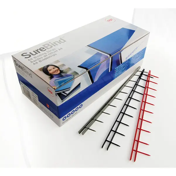 1x SCATOLA 100 PETTINI SUREBIND 50MM 10 DENTI BLU
