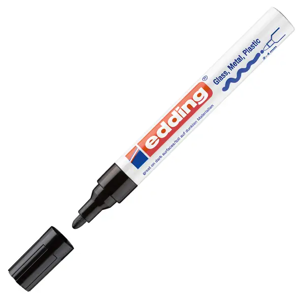 1x Marcatore EDDING 750 punta media vernice nero