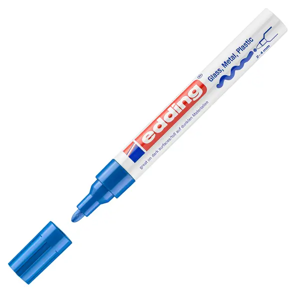 1x Marcatore EDDING 750 punta media vernice blu