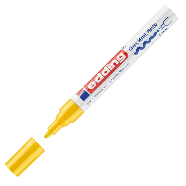 1x Marcatore EDDING 750 punta media vernice giallo