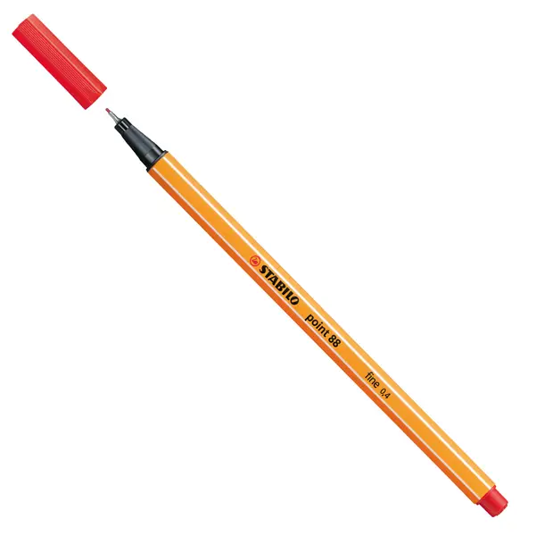 10x PENNARELLO STABILO POINT 88/40 ROSSO