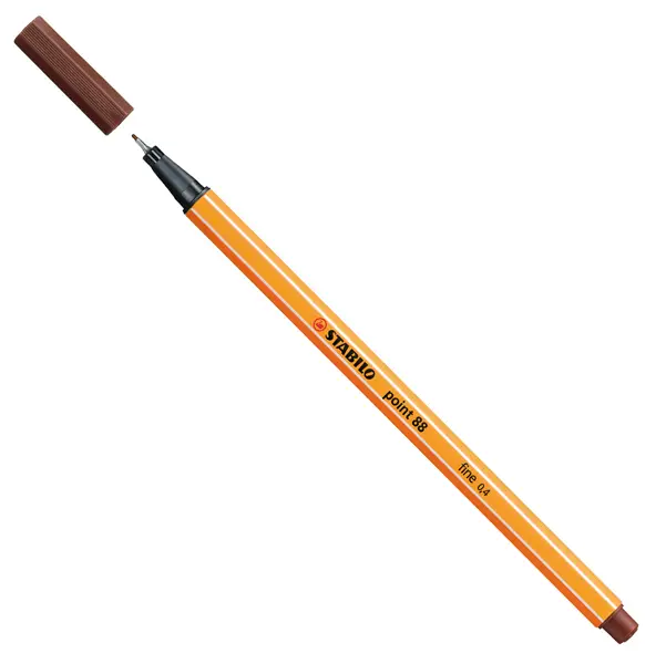 10x PENNARELLO STABILO POINT 88/45 MARRONE