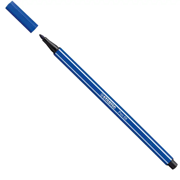 10x PENNARELLO STABILO PEN 68/32 BLU OLTREMARE