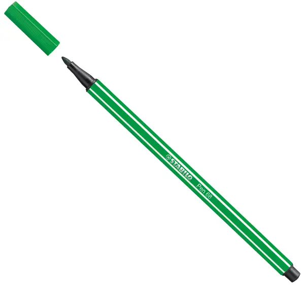 10x PENNARELLO STABILO PEN 68/36 VERDE SMERALDO