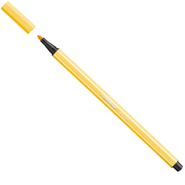 10x PENNARELLO STABILO PEN 68/44 GIALLO