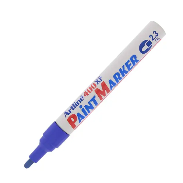 1x Marcatore artline A 400 punta tonda a vernice blu