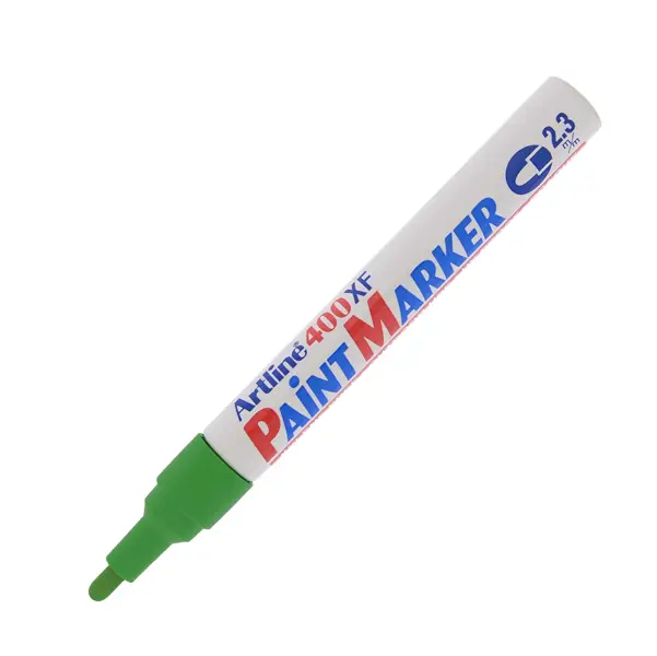 1x Marcatore artline A 400 punta tonda a vernice verde