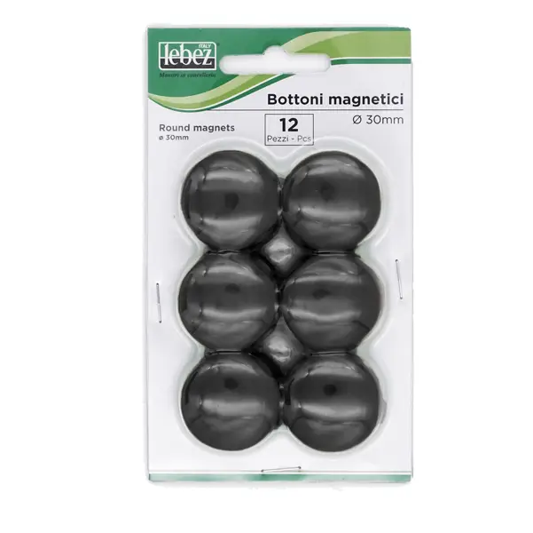 1x BLISTER 12 MAGNETI MR-30 NERO DIAM.30MM