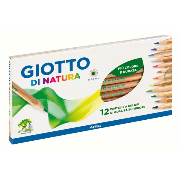 1x ASTUCCIO 12 PASTELLI GIOTTO DI NATURA