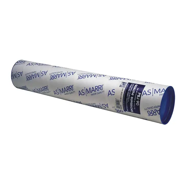 2x Carta plotter inkjet bianco opaco 420mmx50mt 90gr PBJ.90 7043 ASMarri