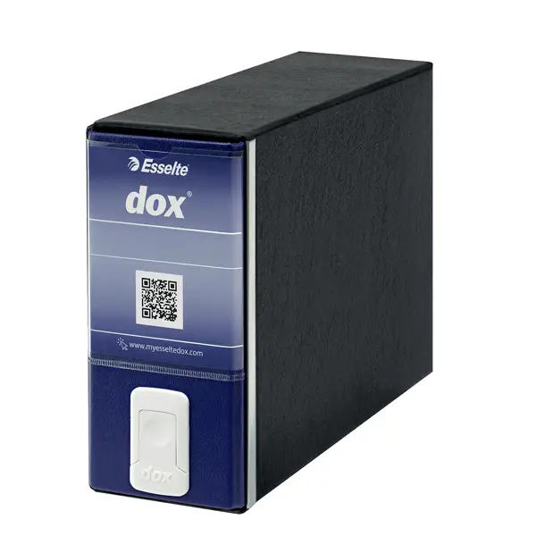 1x Registratore Dox 3 blu dorso 8cm f.to memorandum Esselte