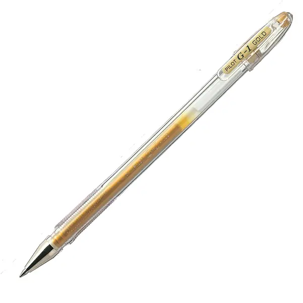 12x PENNA SFERA GEL G-1 GOLD 0.7MM PILOT