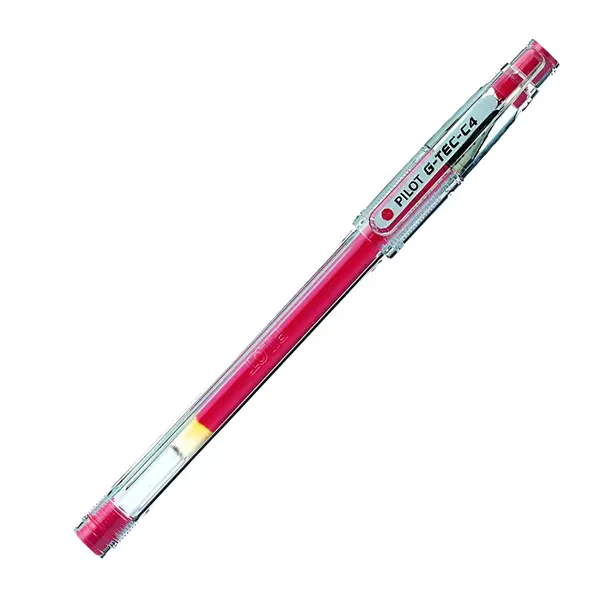 1x PENNA SFERA GEL G-TEC-C4 ROSSO 0.4MM PILOT
