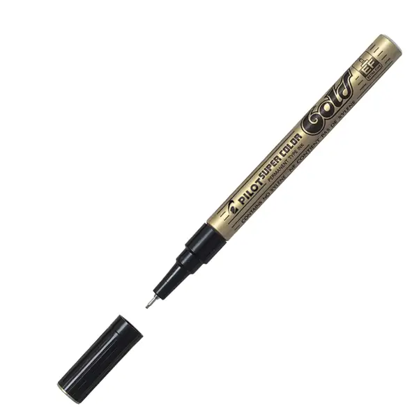 1x Marcatore SUPER COLOR punta extra fine vernice gold PILOT