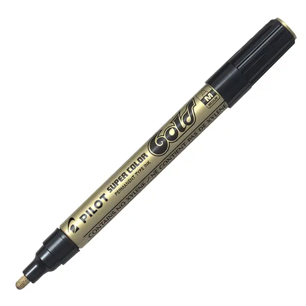 1x Marcatore SUPER COLOR punta media vernice gold PILOT