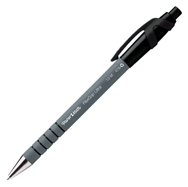 12x Penna sfera scatto FLEXGRIP ULTRA 1.0 nero PAPERMATE