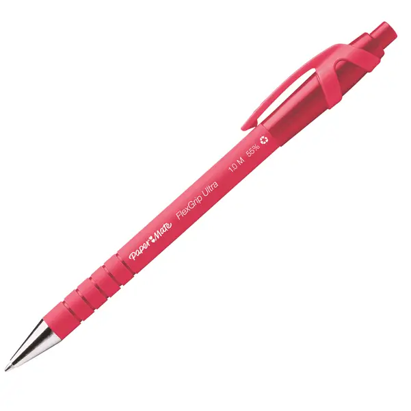 12x Penna sfera scatto FLEXGRIP ULTRA 1.0 rosso PAPERMATE