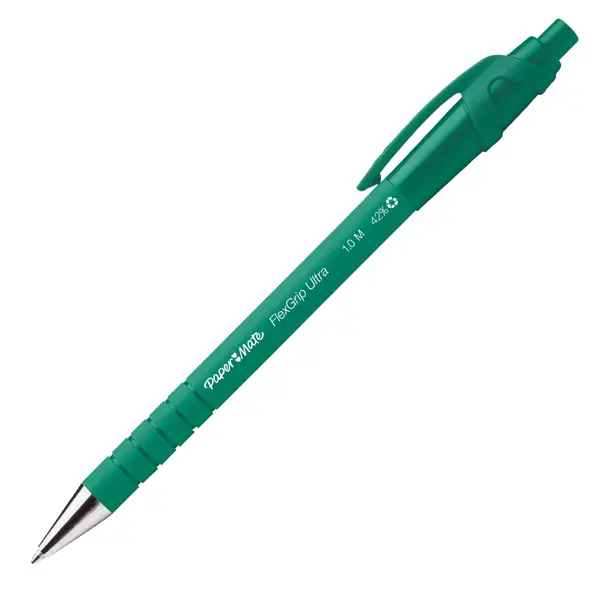 12x Penna sfera scatto FLEXGRIP ULTRA 1.0 verde PAPERMATE