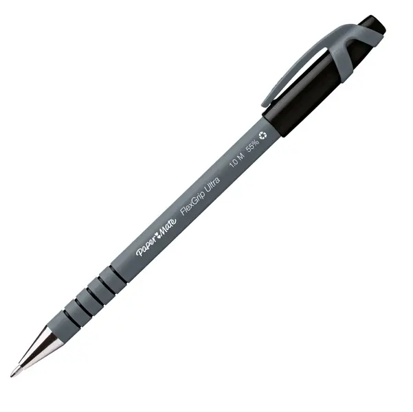 12x Penna sfera FLEXGRIP ULTRA STICK 1.0 nero PAPERMATE